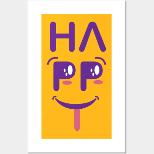 Happy Smiling Face - Smiley - Happiness Posters and Art